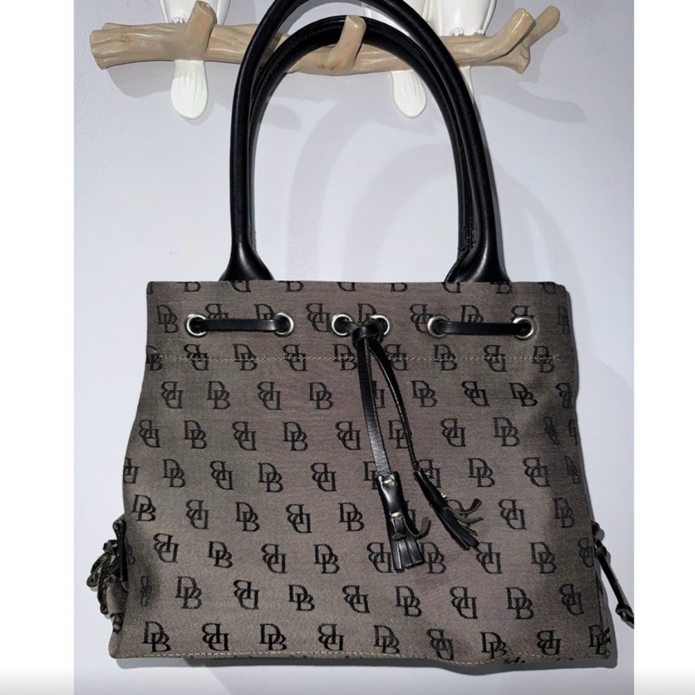 Dooney & Bourke Black and Brown Satchel